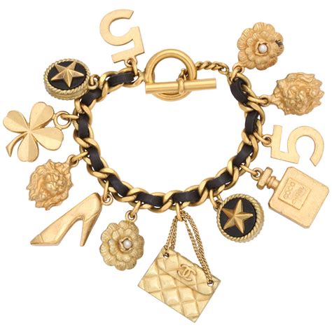 vintage chanel bracelet|authentic chanel charm bracelets.